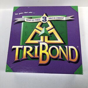 1992 TriBond Board Trivia Game Family Game, Vintage EUC Complete